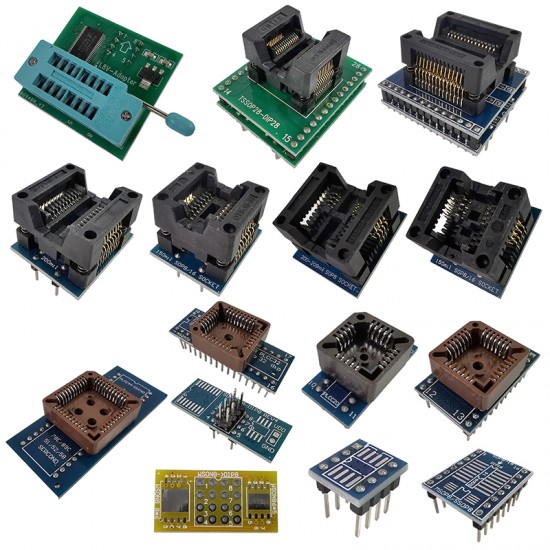 XGecu TL866II Plus Universal minipro programmer+24 adapters XGecu TL866II Plus Universal minipro programmer+24 adapters