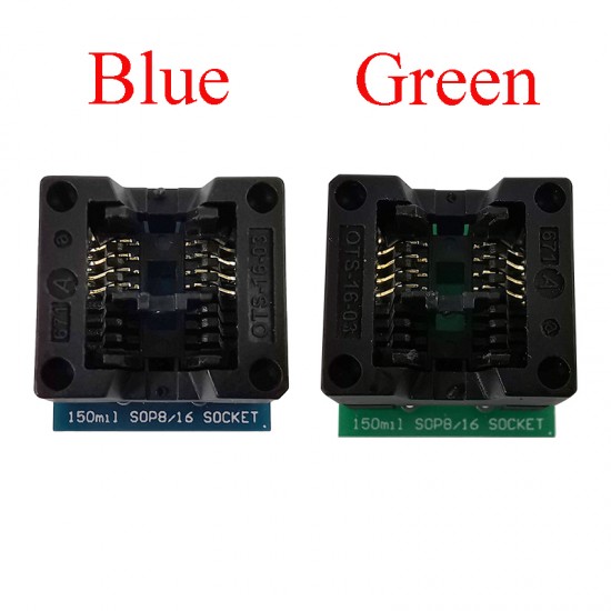 SOIC8 SOP8 to DIP8 IC Socket Wide-body Seat Wide 150mil Programmer Adapter Socket Blue/Green IC Test Conversion Burner SOIC8 SOP8 to DIP8 IC Socket Wide-body Seat Wide 150mil Programmer Adapter Socket Blue/Green IC Test Conversion Burner