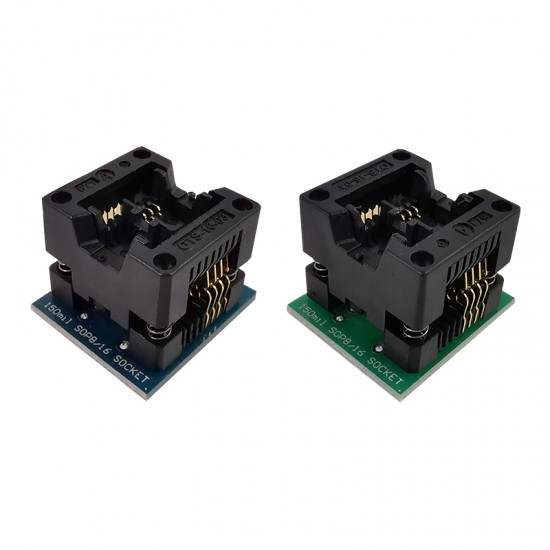 SOIC8 SOP8 to DIP8 IC Socket Wide-body Seat Wide 150mil Programmer Adapter Socket Blue/Green IC Test Conversion Burner SOIC8 SOP8 to DIP8 IC Socket Wide-body Seat Wide 150mil Programmer Adapter Socket Blue/Green IC Test Conversion Burner
