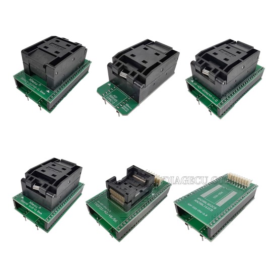 XGecu T56 Nand Specialized Programmer 6pcs Socket set for BGA48/BGA63/BGA64A/SOP56/BGA169 EMMC153&169/TSOP32/40/48/56 XGecu T56 Nand Specialized Programmer 6pcs Socket set for BGA48/BGA63/BGA64A/SOP56/BGA169 EMMC153&169/TSOP32/40/48/56