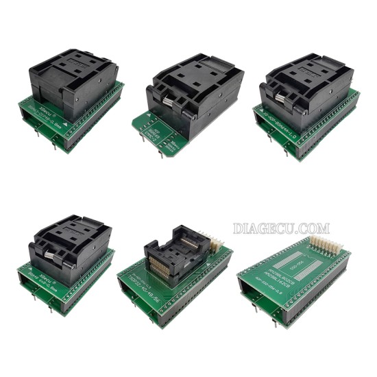 XGecu T56 Programmer with 6pcs Socket set for BGA48 /BGA63 /BGA64A /SOP56 /BGA169 EMMC153&169 /TSOP32 /40 /48 /56 XGecu T56 Programmer with 6pcs Socket set for BGA48 /BGA63 /BGA64A /SOP56 /BGA169 EMMC153&169 /TSOP32 /40 /48 /56