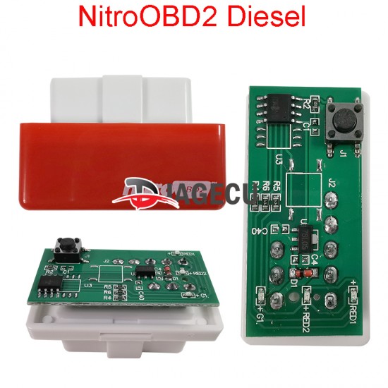 NitroOBD2 Plug red and Drive Performance Chip Tuning Box for Diesel Cars (L) NitroOBD2 Plug red and Drive Performance Chip Tuning Box for Diesel Cars (L)