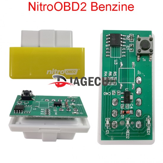 NitroOBD2 Plug yellow and Drive Performance Chip Tuning Box for Benzine Cars (L) NitroOBD2 Plug yellow and Drive Performance Chip Tuning Box for Benzine Cars (L)