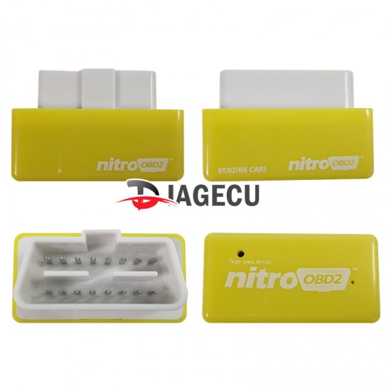 NitroOBD2 Plug yellow and Drive Performance Chip Tuning Box for Benzine Cars (L) NitroOBD2 Plug yellow and Drive Performance Chip Tuning Box for Benzine Cars (L)