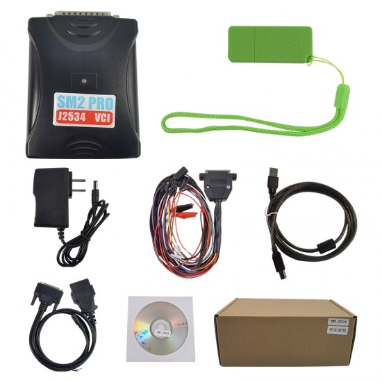 SM2 Pro J2534 VCI with USB Dongle ECU Programmer Read&Write ECU BENCH/FLASH/OBD Scanmatik Support 67 Modules (MK) SM2 Pro J2534 VCI with USB Dongle ECU Programmer Read&Write ECU BENCH/FLASH/OBD Scanmatik Support 67 Modules (MK)