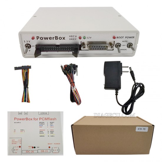 KTM Flash JTAG PowerBox Via J2534 ECU-Softru OBD2 ECU Programmer Works For ECU-Soft OBD ECU Programmer Power Box (MK) KTM Flash JTAG PowerBox Via J2534 ECU-Softru OBD2 ECU Programmer Works For ECU-Soft OBD ECU Programmer Power Box (MK)