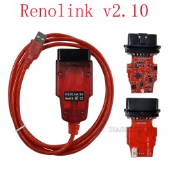 Renolink v2.10 for Renault ECU Programmer Tool ECU Key UCH matching dashboard coding eeprom and flash Diagnostic Cable