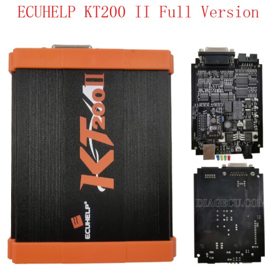 ECUHELP KT200 II Full Version with Offline Workstation for Car/Truck/Motorbike/Tractor Boat KT200II ECU Programmer ECU Chip Tuning KT200 Gen2 TCU Programmer Clone and Chip Tuning Tool DTC OBD/BOOT/BDM/JTAG (Carton package)