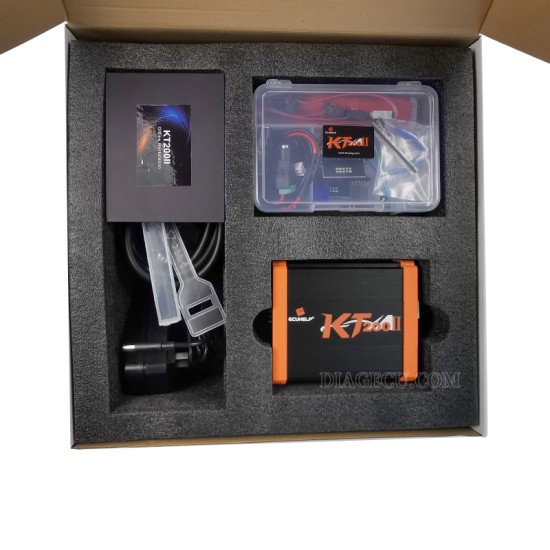 ECUHELP KT200 II Full Version with Offline Workstation for Car/Truck/Motorbike/Tractor Boat KT200II ECU Programmer ECU Chip Tuning KT200 Gen2 TCU Programmer Clone and Chip Tuning Tool DTC OBD/BOOT/BDM/JTAG (Carton package)