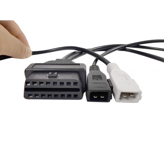 Audi 2x2 OBD2 cable 2P+2P to 16pin female connector for VW/Audi/Skoda/Seat（B)