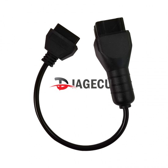 GAZ 12pin Adapter to 16pin OBD2 Connector cable for 12pin Vehicles Russia car cable adapter (L)