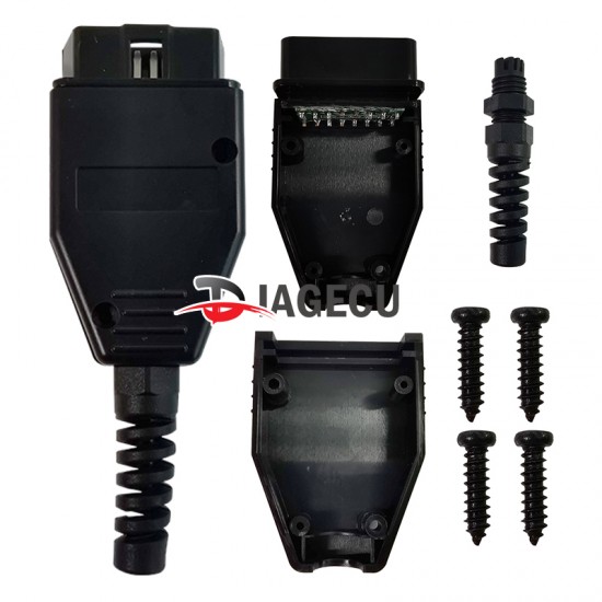 OBD2 16Pin Connector 12V OBDII Adaptor Male Plug with PCB board J1962 OBD2 Connector