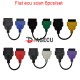 Fiat ECU Scan Adapter OBD2 Connector Multiecuscan Adaptor cable 6pcs/set