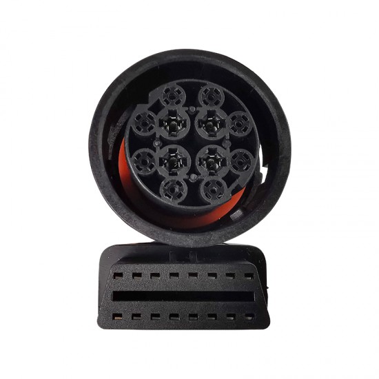 Man 12Pin to OBD2/OBD II 16Pin Connector Diagnostic Tool Adapter Extension Cable (L)