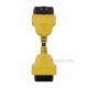 OBD2 16Pin Extension Cable adapter 13CM Male to Female OBDII Plug (Yellow）
