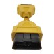 OBD2 16Pin Extension Cable adapter 13CM Male to Female OBDII Plug (Yellow）