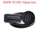 BMW 10pin ICOM D Cable ICOM-D Motorcycles Motobikes 10 pin Adapter 10pin to 16pin OBD2 ICOM A2 Diagnostic Cable 1m (J)