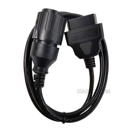 BMW 10pin ICOM D Cable ICOM-D Motorcycles Motobikes 10 pin Adapter 10pin to 16pin OBD2 ICOM A2 Diagnostic Cable 1m (J)