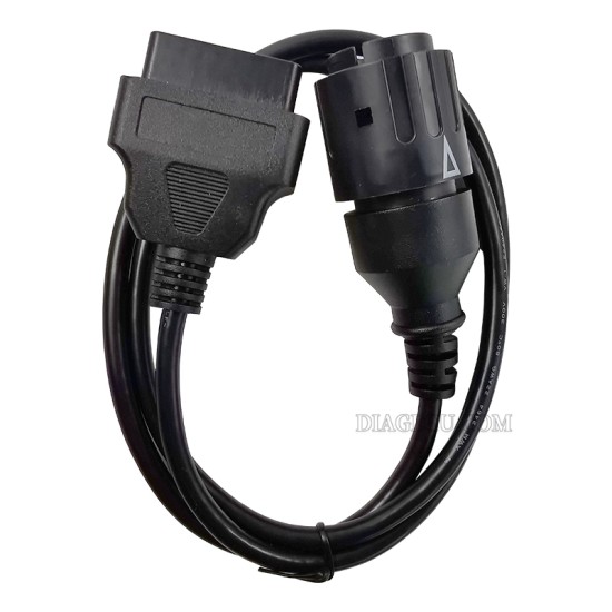 BMW 10pin ICOM D Cable ICOM-D Motorcycles Motobikes 10 pin Adapter 10pin to 16pin OBD2 ICOM A2 Diagnostic Cable 1m (J)