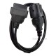 BMW 10pin ICOM D Cable ICOM-D Motorcycles Motobikes 10 pin Adapter 10pin to 16pin OBD2 ICOM A2 Diagnostic Cable 1m (J)