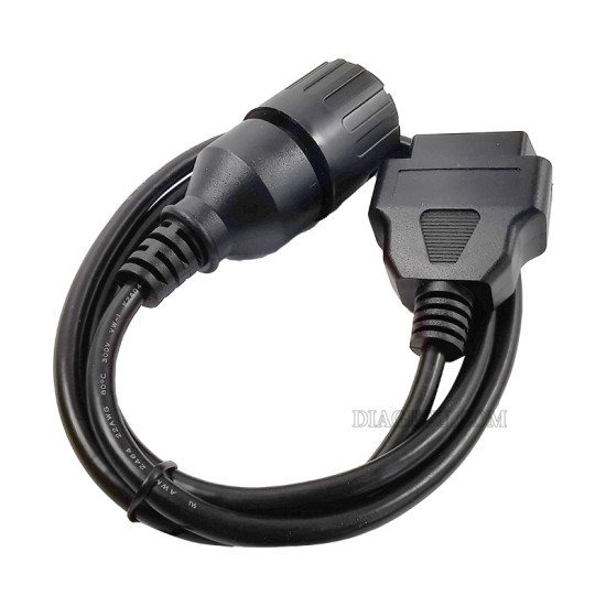 BMW 10pin ICOM D Cable ICOM-D Motorcycles Motobikes 10 pin Adapter 10pin to 16pin OBD2 ICOM A2 Diagnostic Cable 1m (J)