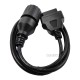 BMW 10pin ICOM D Cable ICOM-D Motorcycles Motobikes 10 pin Adapter 10pin to 16pin OBD2 ICOM A2 Diagnostic Cable 1m (J)