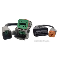 VOCOM Vodia scanner marine engine Diagnostic connect wiring OBD2 Penta cable 6+8pin