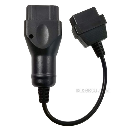 GAZ 12pin diesel Male to OBD2 16pin Female Adapter GAZ 12 pin truck Converter Extension Cable (T)