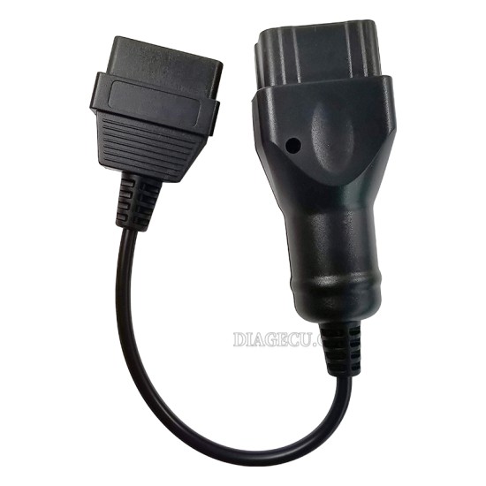 GAZ 12pin diesel Male to OBD2 16pin Female Adapter GAZ 12 pin truck Converter Extension Cable (T)