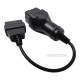 GAZ 12pin diesel Male to OBD2 16pin Female Adapter GAZ 12 pin truck Converter Extension Cable (T)