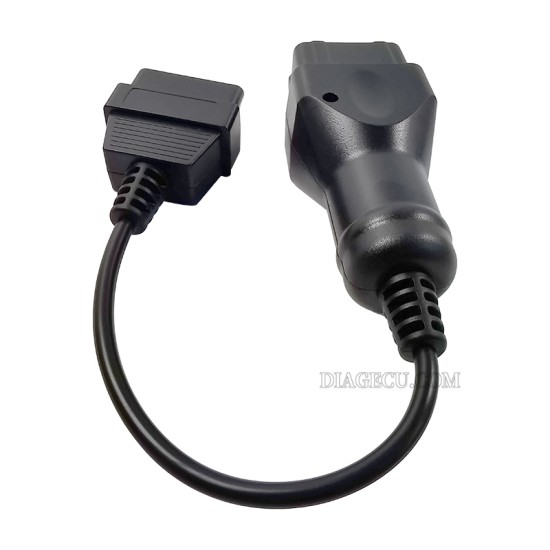 GAZ 12pin diesel Male to OBD2 16pin Female Adapter GAZ 12 pin truck Converter Extension Cable (T)