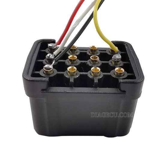 GAZ 12pin diesel Male to OBD2 16pin Female Adapter GAZ 12 pin truck Converter Extension Cable (T)