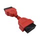 OBD2 16Pin Extension Cable adapter 13CM Male to Female OBDII Plug (Red) OBD2 16Pin Extension Cable adapter 13CM Male to Female OBDII Plug (Red)