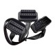 Flat 0.3m thin OBD2 16Pin Extension Connector Male To Dual Female Y Splitter Elbow OBDII Extender ELM327 Universal Noodle Extension Cable Adapter Flat 0.3m thin OBD2 16Pin Extension Connector Male To Dual Female Y Splitter Elbow OBDII Extender ELM327 Universal Noodle Extension Cable Adapter