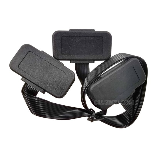 Flat 0.3m thin OBD2 16Pin Extension Connector Male To Dual Female Y Splitter Elbow OBDII Extender ELM327 Universal Noodle Extension Cable Adapter Flat 0.3m thin OBD2 16Pin Extension Connector Male To Dual Female Y Splitter Elbow OBDII Extender ELM327 Universal Noodle Extension Cable Adapter
