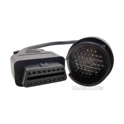 Iveco 38pin OBD2 Diagnostic Connector Adapter for Iveco to OBD II 16pin Female Extension Cable Plug (customize)