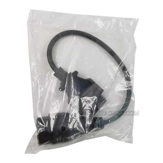 Iveco 38pin OBD2 Diagnostic Connector Adapter for Iveco to OBD II 16pin Female Extension Cable Plug (customize)