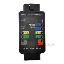 Kawish KW105 OBD Breakout Box and 24V to 12V Adapter Kawish Heavy Duty Truck adapter for Truck Converter Heavy Duty Vehicles