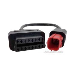 Motorcycle Motobike for Honda 6pin Plug Cable Adapter OBD2 Connector Moto Honda 6pin to 16pin Extension Cable