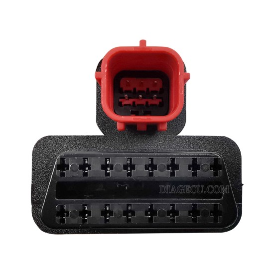 Motorcycle Motobike for Honda 6pin Plug Cable Adapter OBD2 Connector Moto Honda 6pin to 16pin Extension Cable Motorcycle Motobike for Honda 6pin Plug Cable Adapter OBD2 Connector Moto Honda 6pin to 16pin Extension Cable