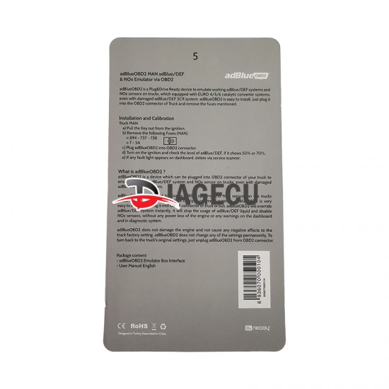 AdblueOBD2 Emulator for MAN Trucks (MT) AdblueOBD2 Emulator for MAN Trucks (MT)