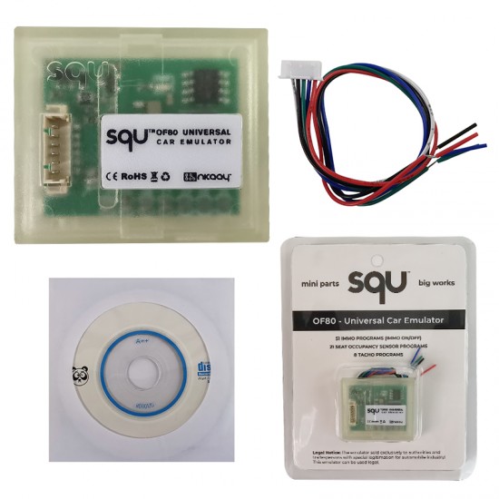 SQU OF80 Universal Car Emulator Big Works Supports IMMO Seat Occupancy Sensor Tacho Programs (MT) SQU OF80 Universal Car Emulator Big Works Supports IMMO Seat Occupancy Sensor Tacho Programs (MT)
