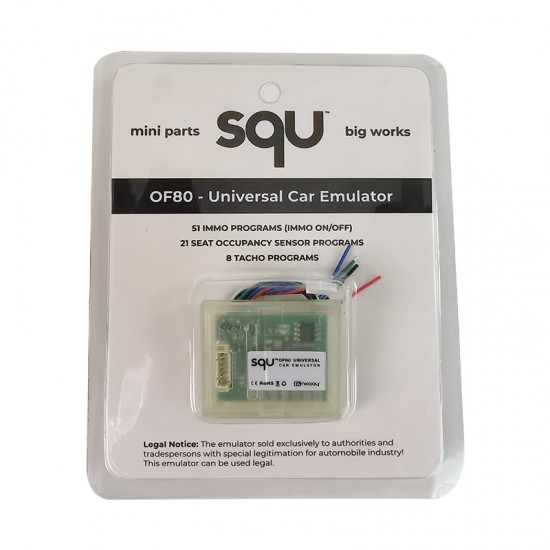 SQU OF80 Universal Car Emulator Big Works Supports IMMO Seat Occupancy Sensor Tacho Programs (MT) SQU OF80 Universal Car Emulator Big Works Supports IMMO Seat Occupancy Sensor Tacho Programs (MT)