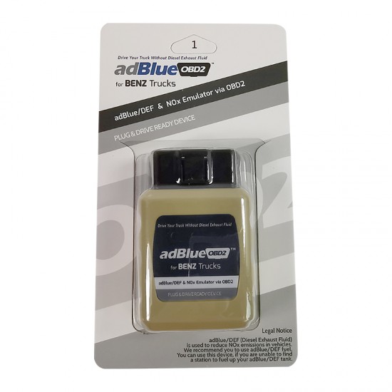 AdblueOBD2 Emulator for Mercedes Benz Trucks Adblue Emulator OBDII NOX for Benz (MT) AdblueOBD2 Emulator for Mercedes Benz Trucks Adblue Emulator OBDII NOX for Benz (MT)