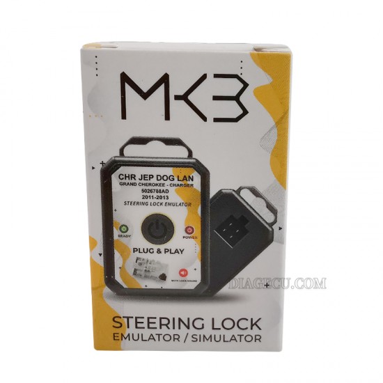 Chrysler Jeep Dodge Lancia Grand Cherokee Steering Lock Emulator Simulator with lock sound No Programming Plug and Start Chrysler Jeep Dodge Lancia Grand Cherokee Steering Lock Emulator Simulator with lock sound No Programming Plug and Start