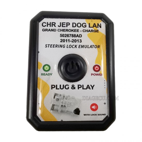 Chrysler Jeep Dodge Lancia Grand Cherokee Steering Lock Emulator Simulator with lock sound No Programming Plug and Start Chrysler Jeep Dodge Lancia Grand Cherokee Steering Lock Emulator Simulator with lock sound No Programming Plug and Start
