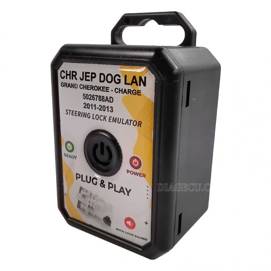 Chrysler Jeep Dodge Lancia Grand Cherokee Steering Lock Emulator Simulator with lock sound No Programming Plug and Start Chrysler Jeep Dodge Lancia Grand Cherokee Steering Lock Emulator Simulator with lock sound No Programming Plug and Start