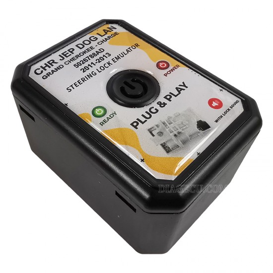 Chrysler Jeep Dodge Lancia Grand Cherokee Steering Lock Emulator Simulator with lock sound No Programming Plug and Start Chrysler Jeep Dodge Lancia Grand Cherokee Steering Lock Emulator Simulator with lock sound No Programming Plug and Start