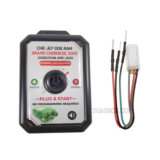 Jeep Dodge RAM Grand Cherokee Chrysler 300C 68166372AB 2015-2020 Steering Lock Emulator Simulator No Programming Plug and Start with Sound Jeep Dodge RAM Grand Cherokee Chrysler 300C 68166372AB 2015-2020 Steering Lock Emulator Simulator No Programming Plug and Start with Sound