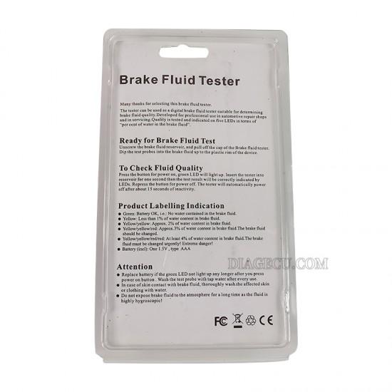 Brake Fluid Tester Pen with 5 LED Indicator Dots Automatic Brake Diagnostic Testing Tool Brake Fluid Oil Tester Digital Auto Testing Tool Brake Fluid Tester Pen with 5 LED Indicator Dots Automatic Brake Diagnostic Testing Tool Brake Fluid Oil Tester Digital Auto Testing Tool